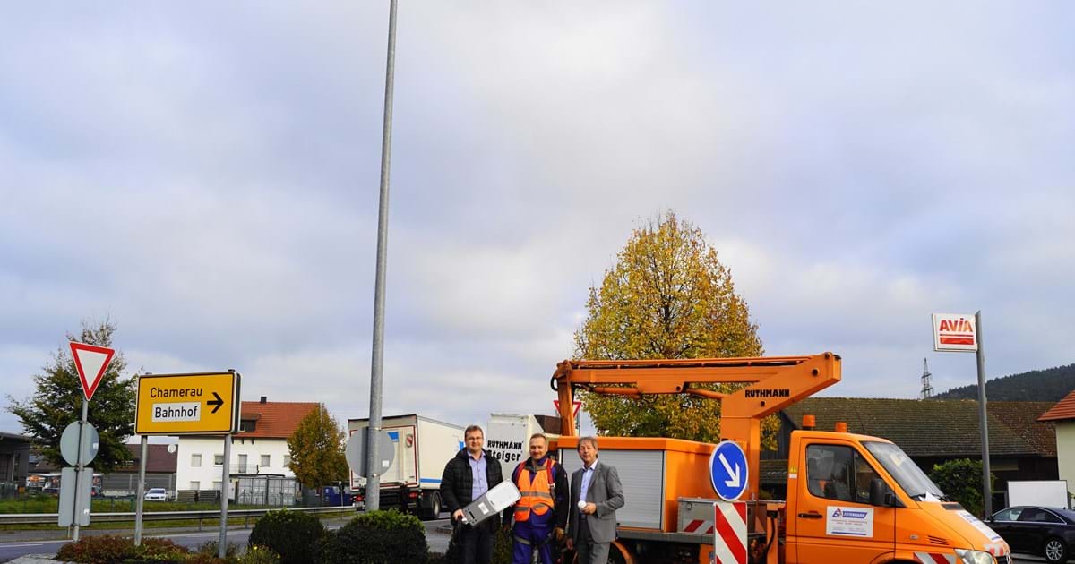 Straßenbeleuchtung modernisiert Gemeinde Chamerau
