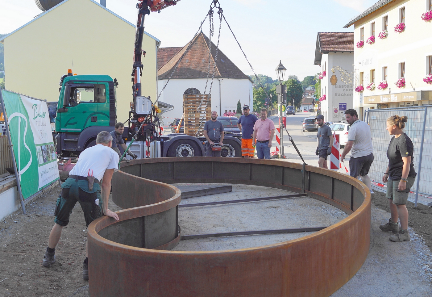 Neuer Dorfplatz in Chamerau nimmt konkrete Formen an